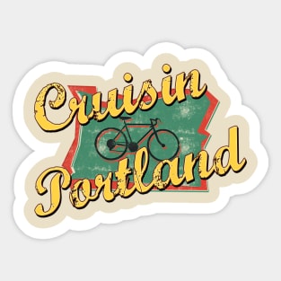 Bike Cycling Bicycle Portland Oregon Sticker